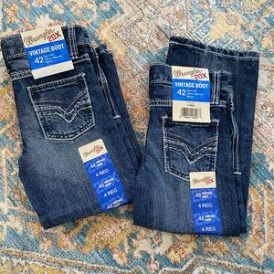 Size 4 boys wranglers NWT